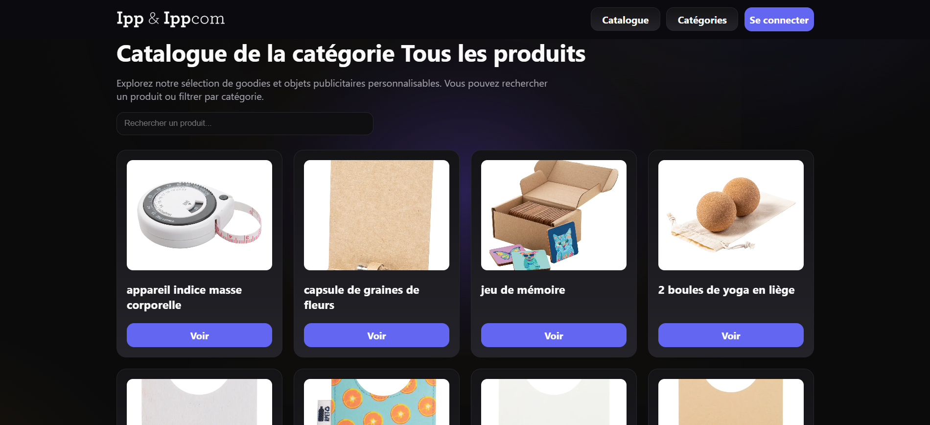 Catégories IPPCom Goodies